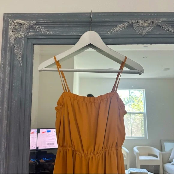 Aritzia Sunday Best Blixen Dress in Mustard‎ S - Picture 3 of 6